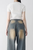 Belle Round Rib Crop Tee