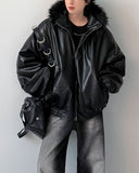 Keysia Fur Leather Jumper