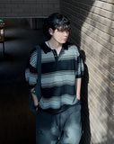 Crust Stripe Collar Knit
