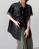 Nozuka Denim Half Shirt