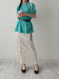 Eyelet Over Fit Short Sleeve T-shirt