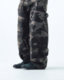 Camo Ripstop Damage Carpenter Wide Pants