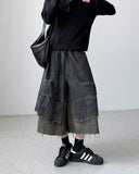 Camo Layered Bermuda Pants