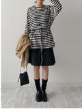 Road Pintuck A-Line Midi Skirt