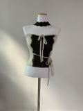 praha Lace Ribbon Top