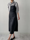 Halter Neck A-Line Long One-Piece