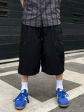 Nylon One-Tuck Bermuda Pants