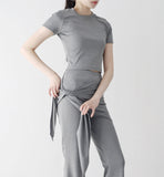 Ruble Slim T-shirt + Wrap Pants Set