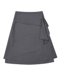 DRAPED LAYERED SKIRT