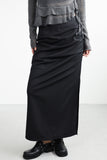 Shita shirring long skirt