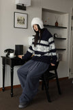 Nordic snow cardigan zip-up
