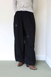 Leaf Stud Banding Jogger Pants