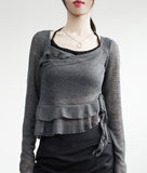 Kenne Frill Unbalanced Knit