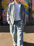 Two-Tuck Medium Washed Denim