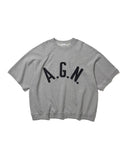 Applique Raglan Half Sweat Shirt