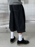 Linen Bermuda Denim Pants