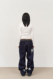 (W) Boat Shape Button Top