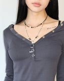 Butterfly ball necklace