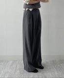 Amy Two Tuck Wide Slacks