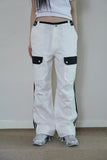 Uni Color Matching Cargo Pants