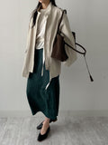 Jacquard flower long skirt