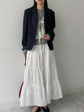 Back-button Single Loose-fit Short Jacket