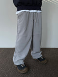 Fleece Wide String Pants