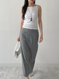 Boat Neck Square Ribbed Sleeveless