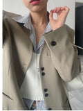 Simon No Collar Loose Fit Jacket