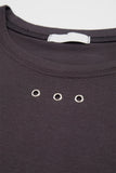 Elver eyelet cropped tee