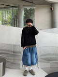 Koo Diagonal Cargo Bermuda Denim