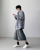 Exi Wide Bermuda Denim