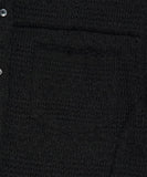 RAW CUT KNIT HALF SHIRT
