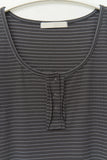 (W) Caps Striped Top