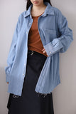 Lil over denim shirt