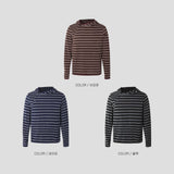Kell Button Striped Hoodie