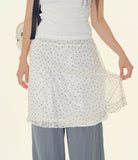 Selique dot frill skirt