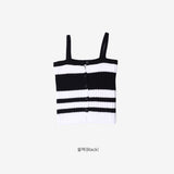 Moire Stripe Punching Sleeveless