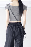 Sua Line Ribbed Short Sleeve T-shirt