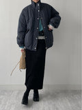Velour H-line long skirt