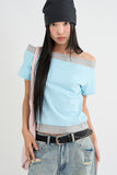 Star stud leather belt