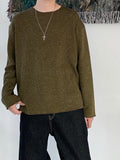 Round Cutting Knit Tee