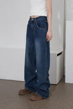loose fit deep denim