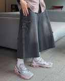 Vintage Star Patch Bermuda Denim
