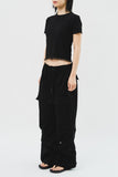 Lena Multi Cargo Flare Pants