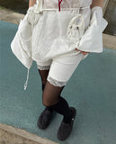 LACE BIKER PANTS