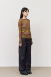 (W) Loops Printed Top