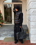 Niro high-neck knit padding