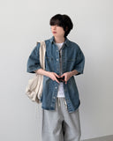 Leteon Denim Half Shirt