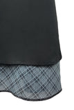PRTN) Check Frill Bustier Short One Piece